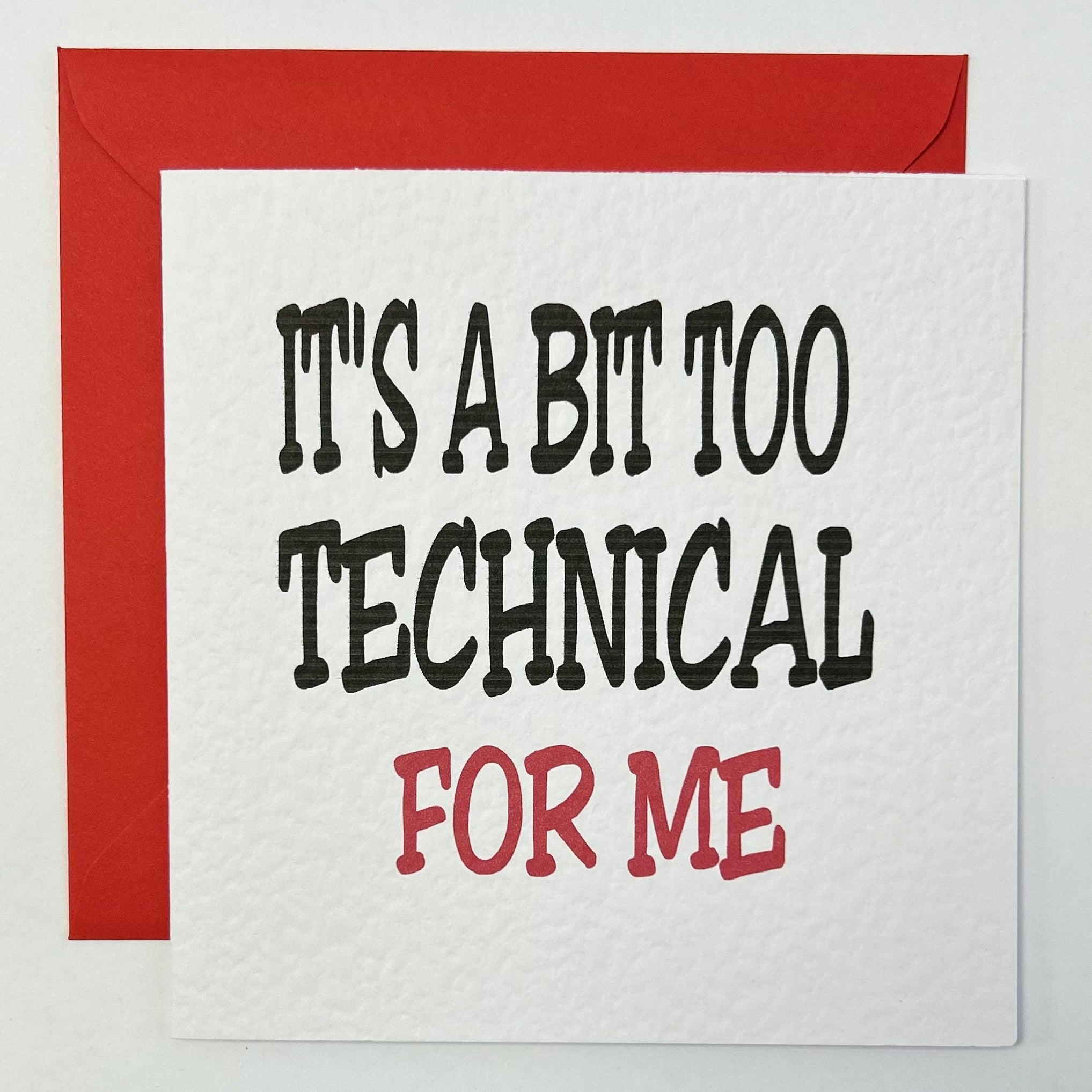 It's a bit too technical