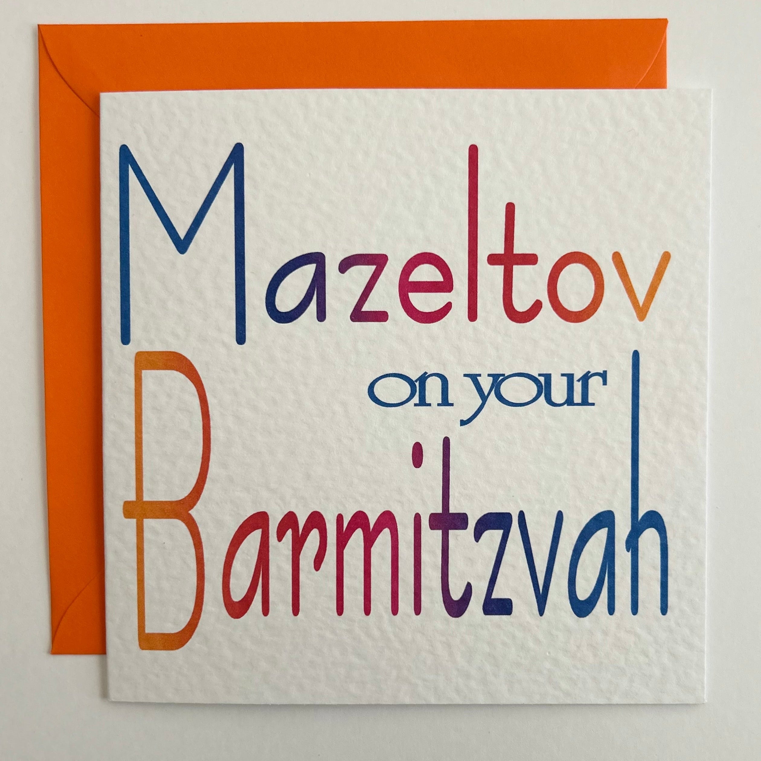 Mazeltov on your BarMitzvah