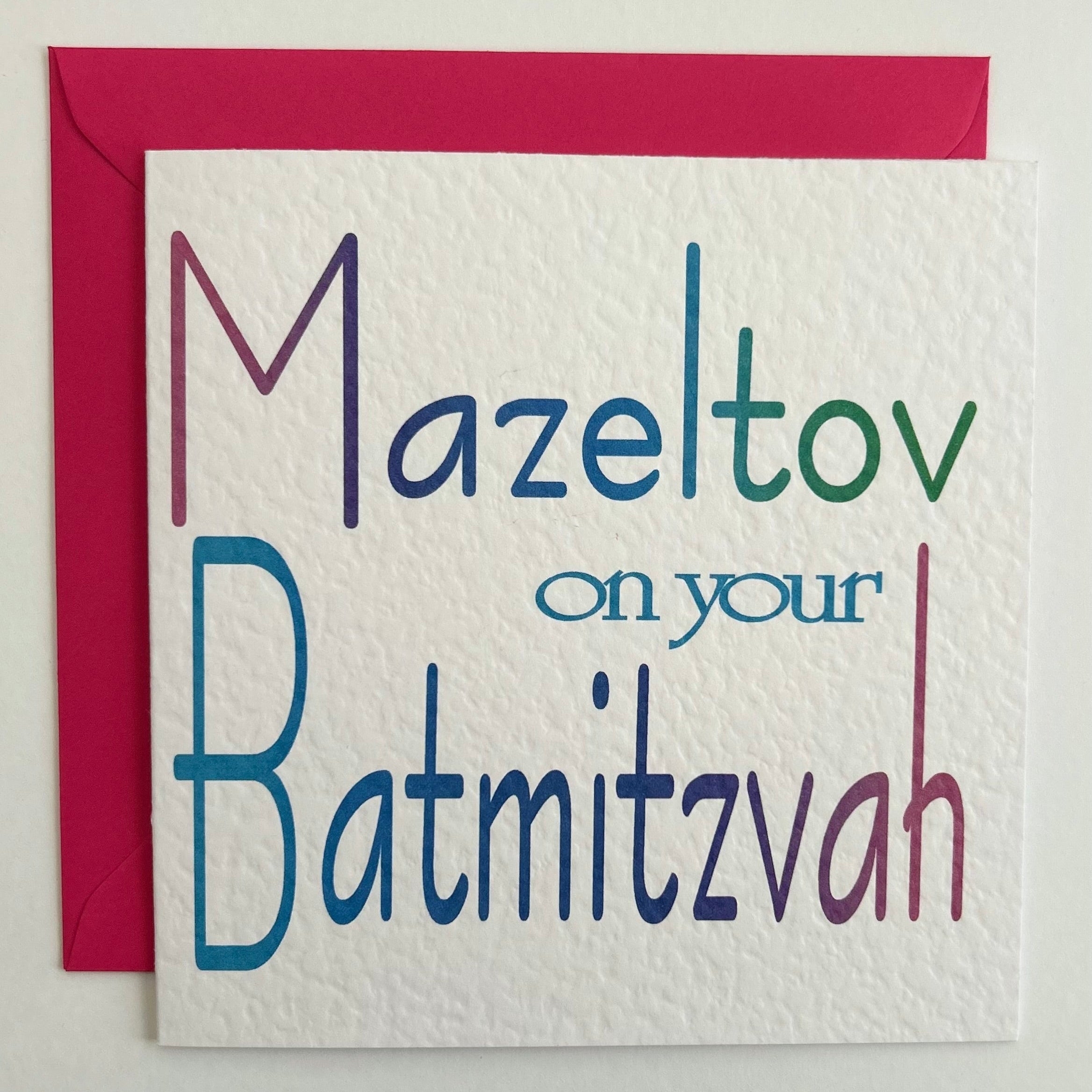Mazeltov on your BatMitzvah