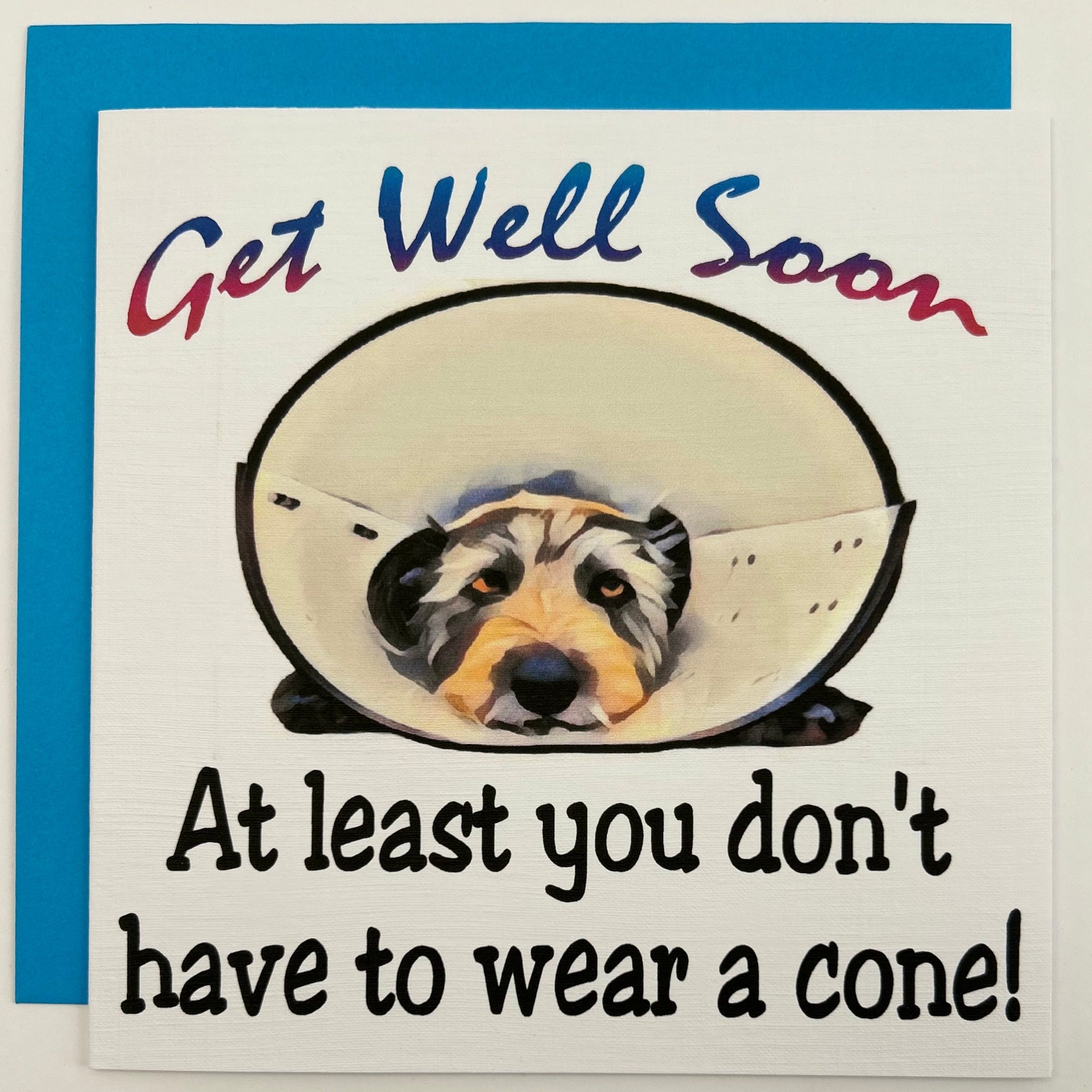 At least you don't have to wear a cone!