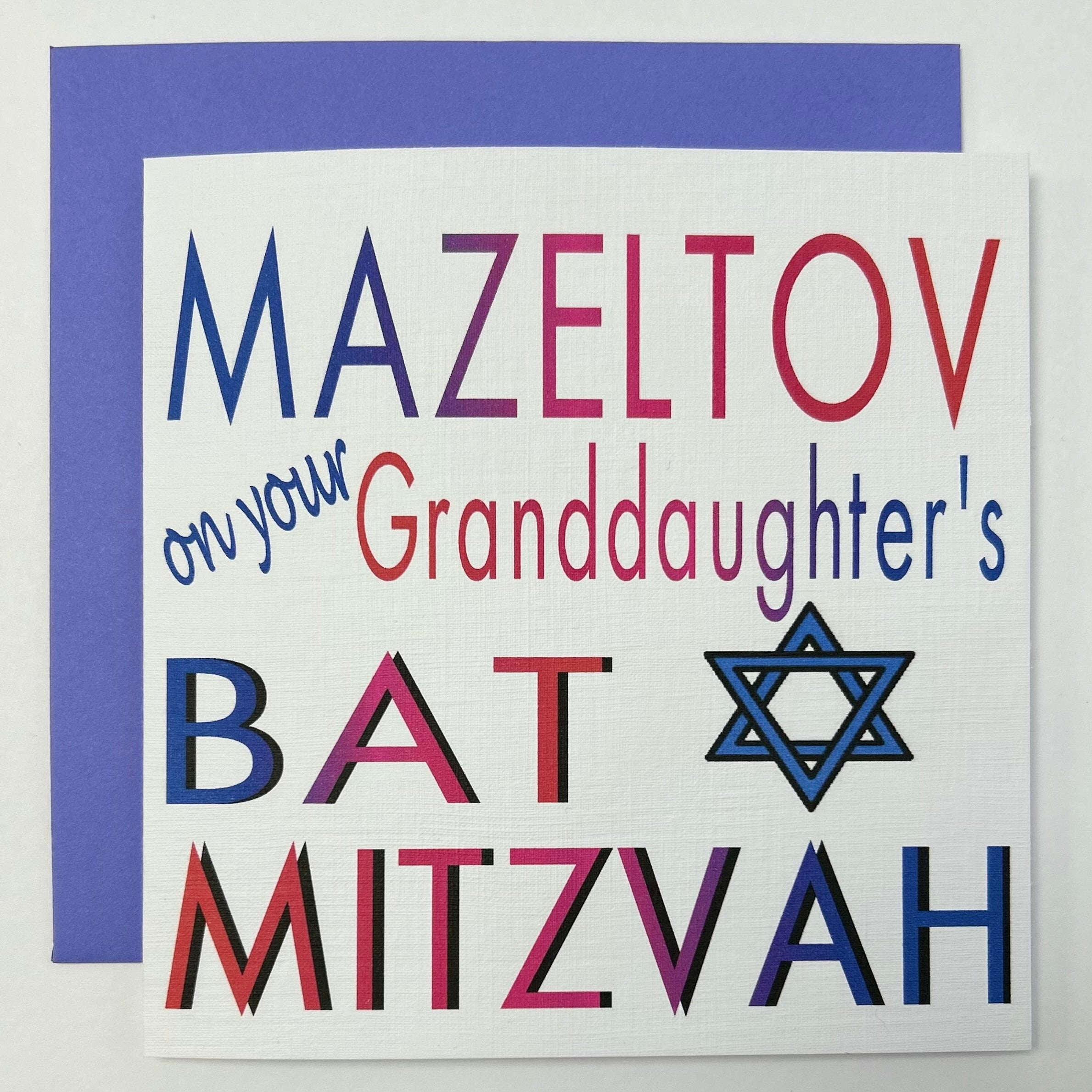 Mazeltov on your Granddaughter's BatMitzvah