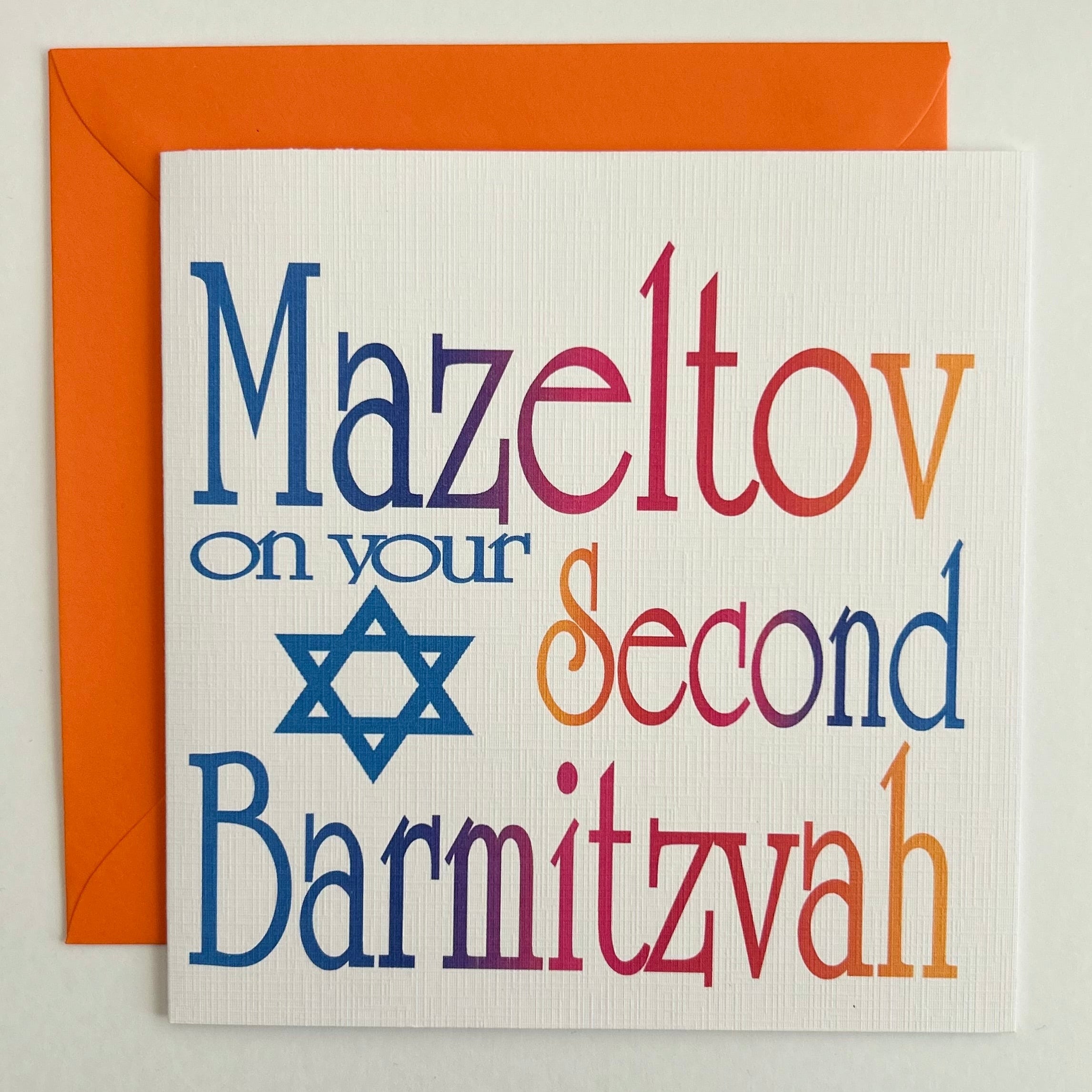 Mazeltov on your second BarMitzvah