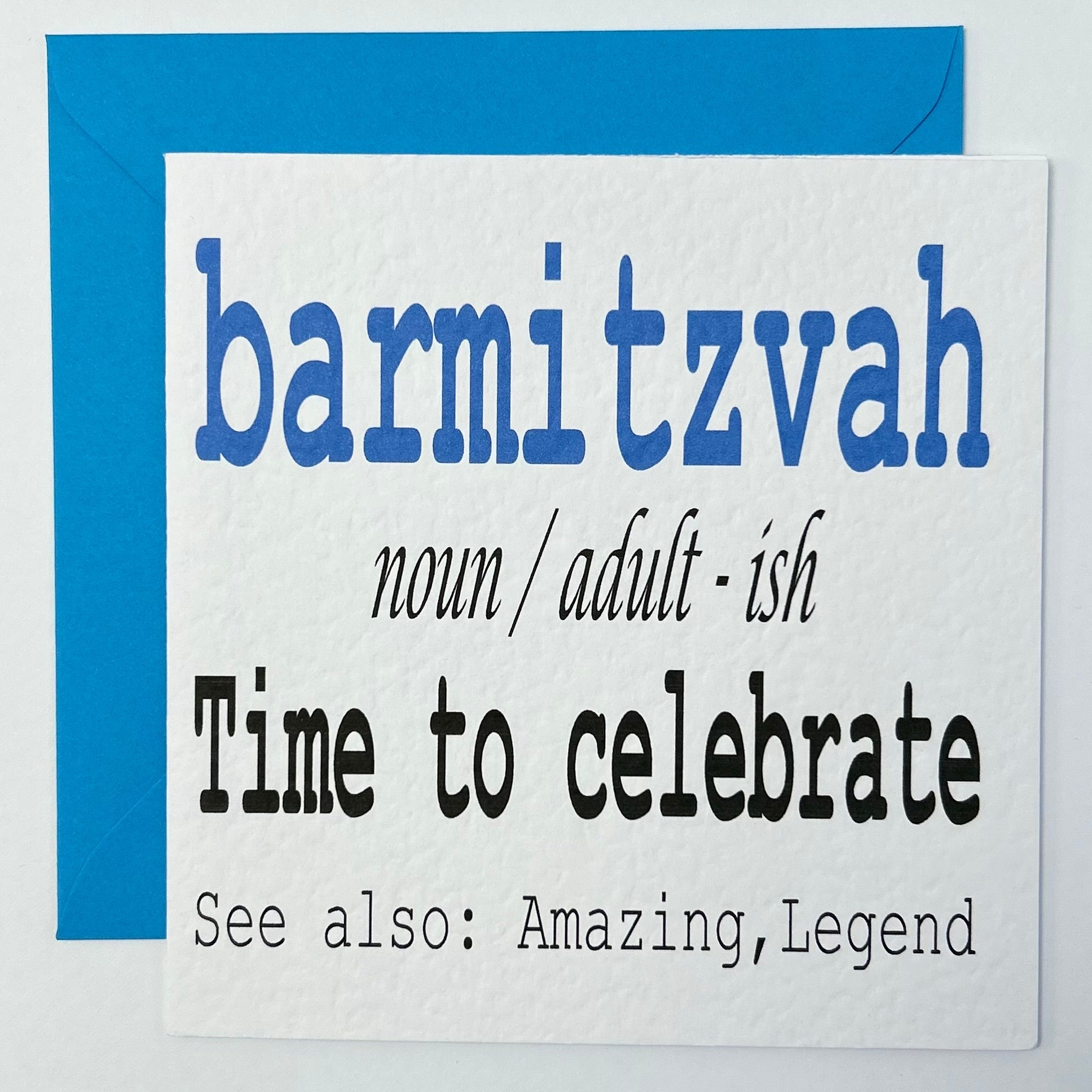 103 Bar Mitzvah Noun Card