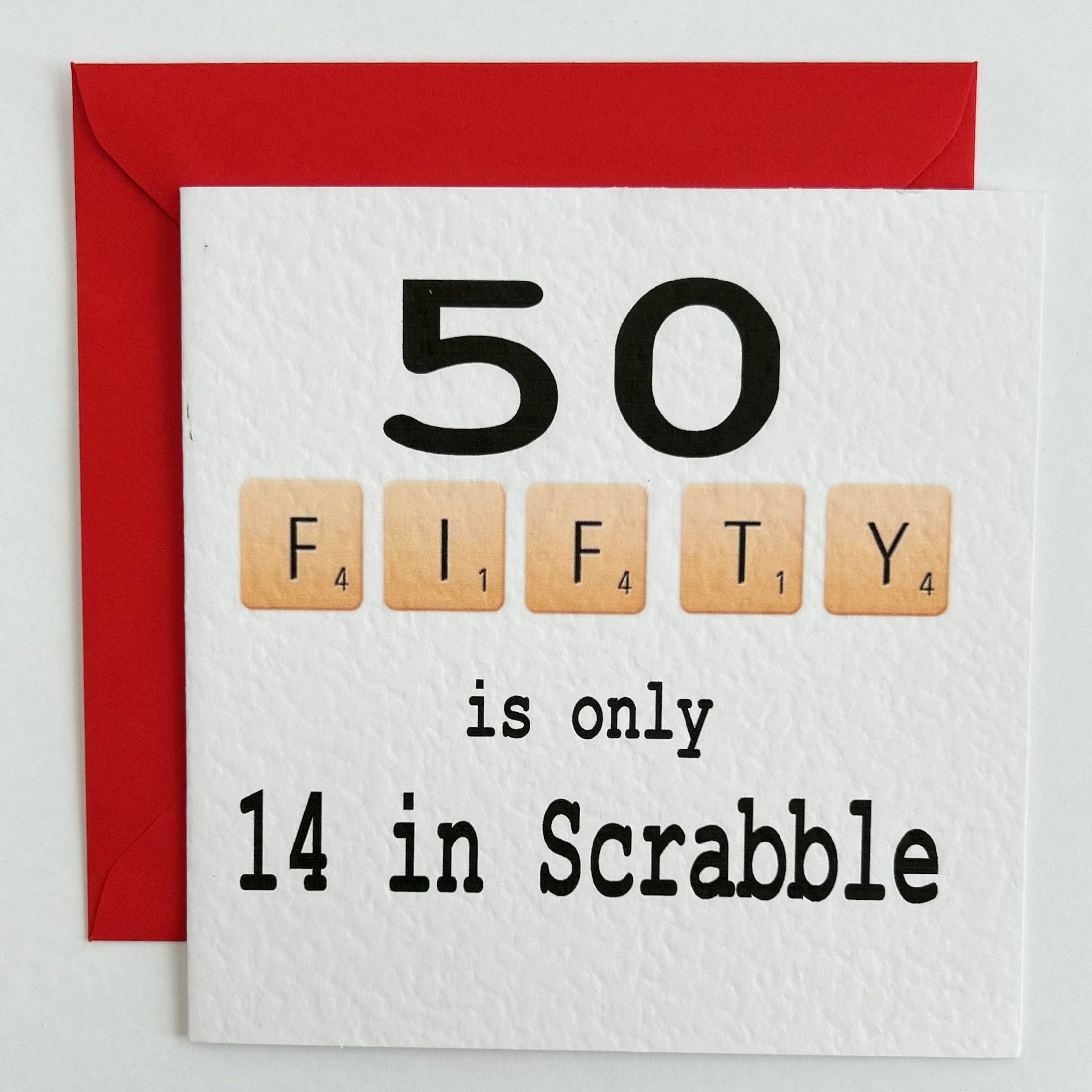 Birthday Scrabble 50