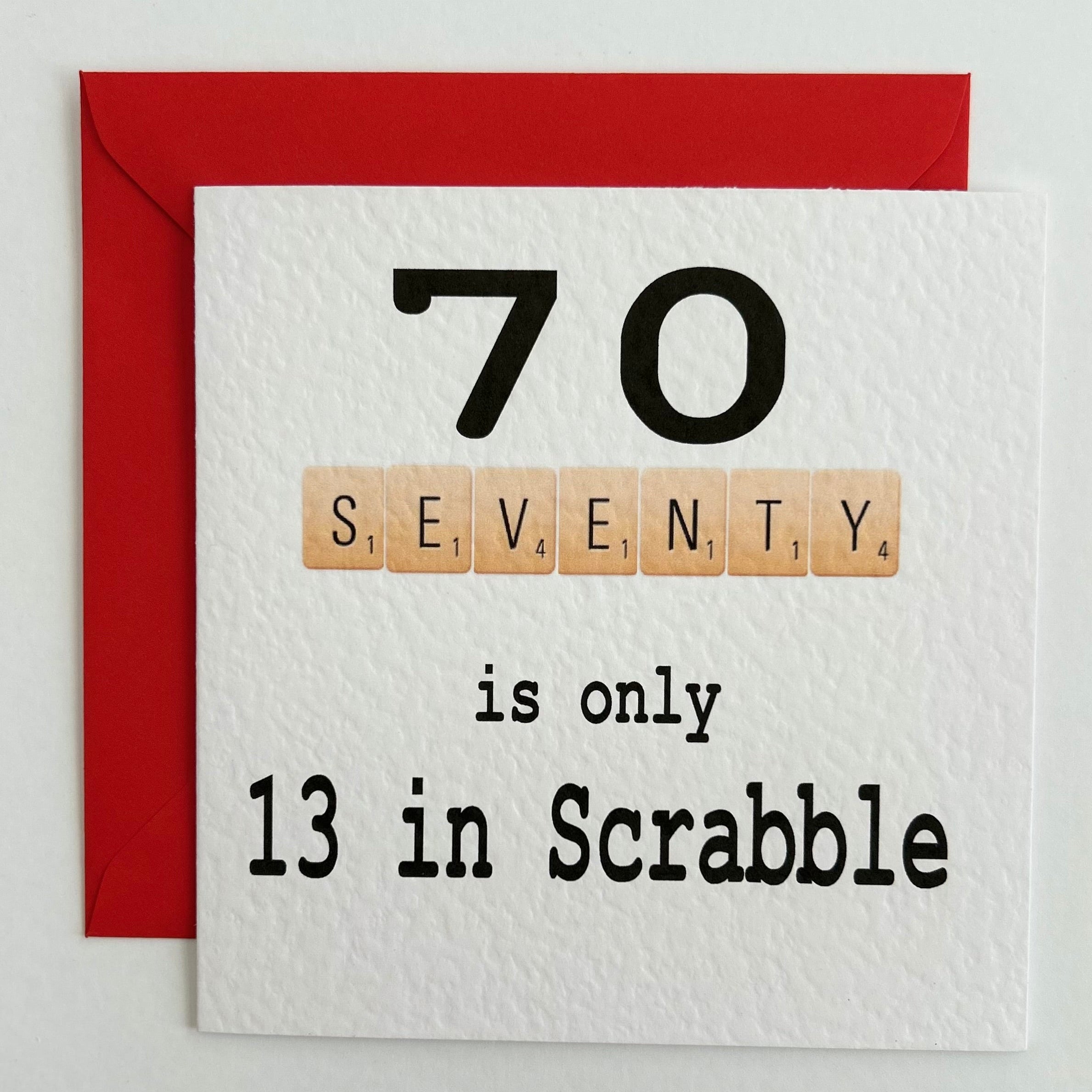 Birthday Scrabble 70