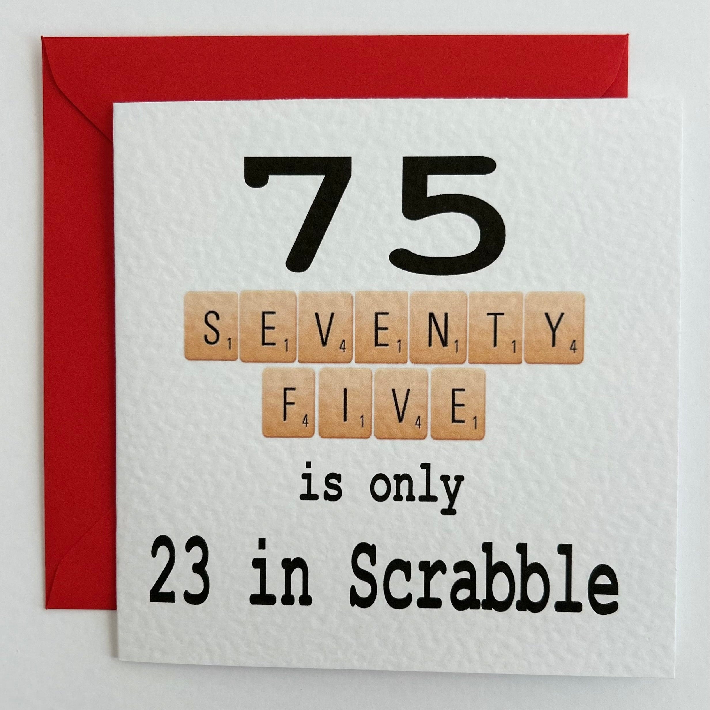 Birthday Scrabble 75
