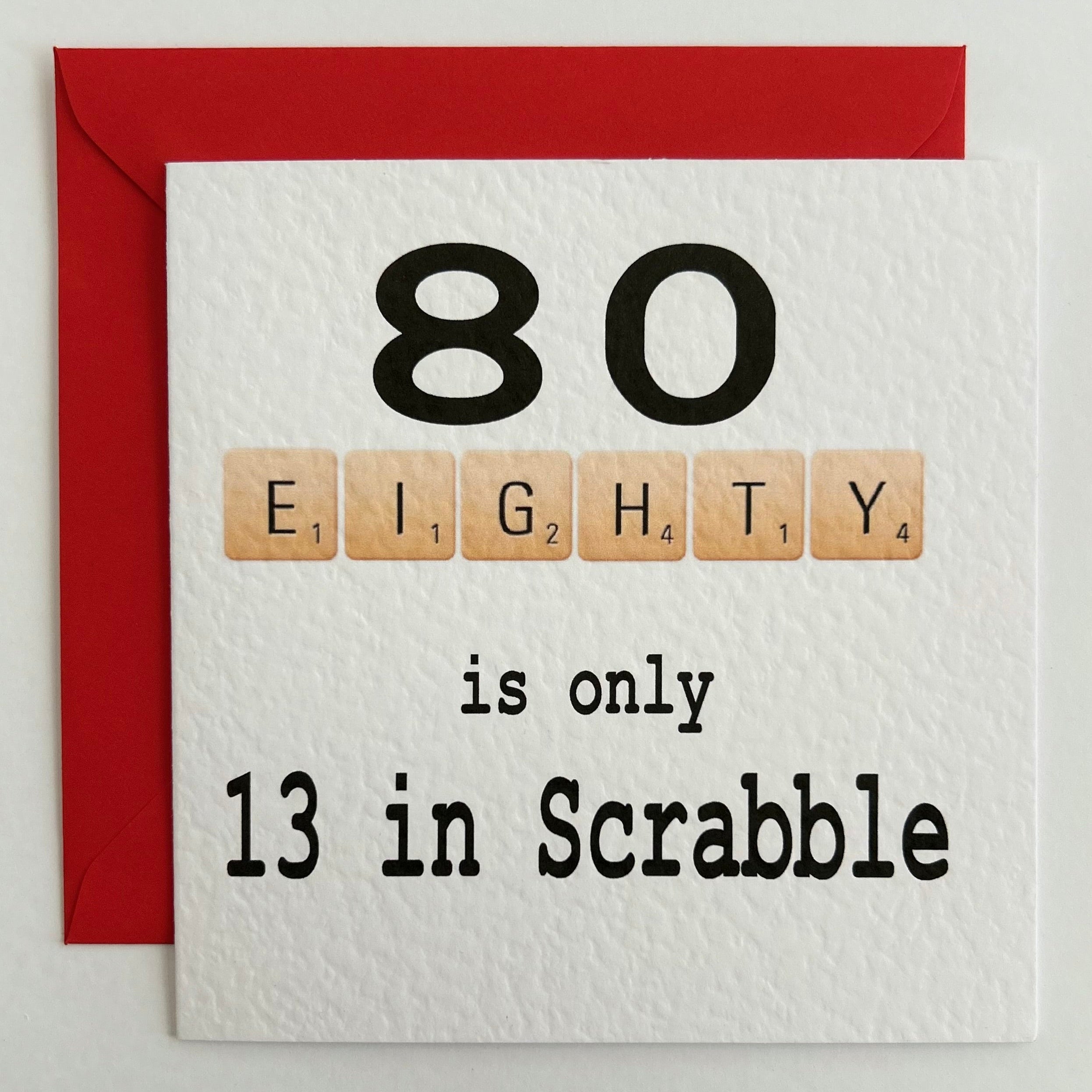 Birthday Scrabble 80