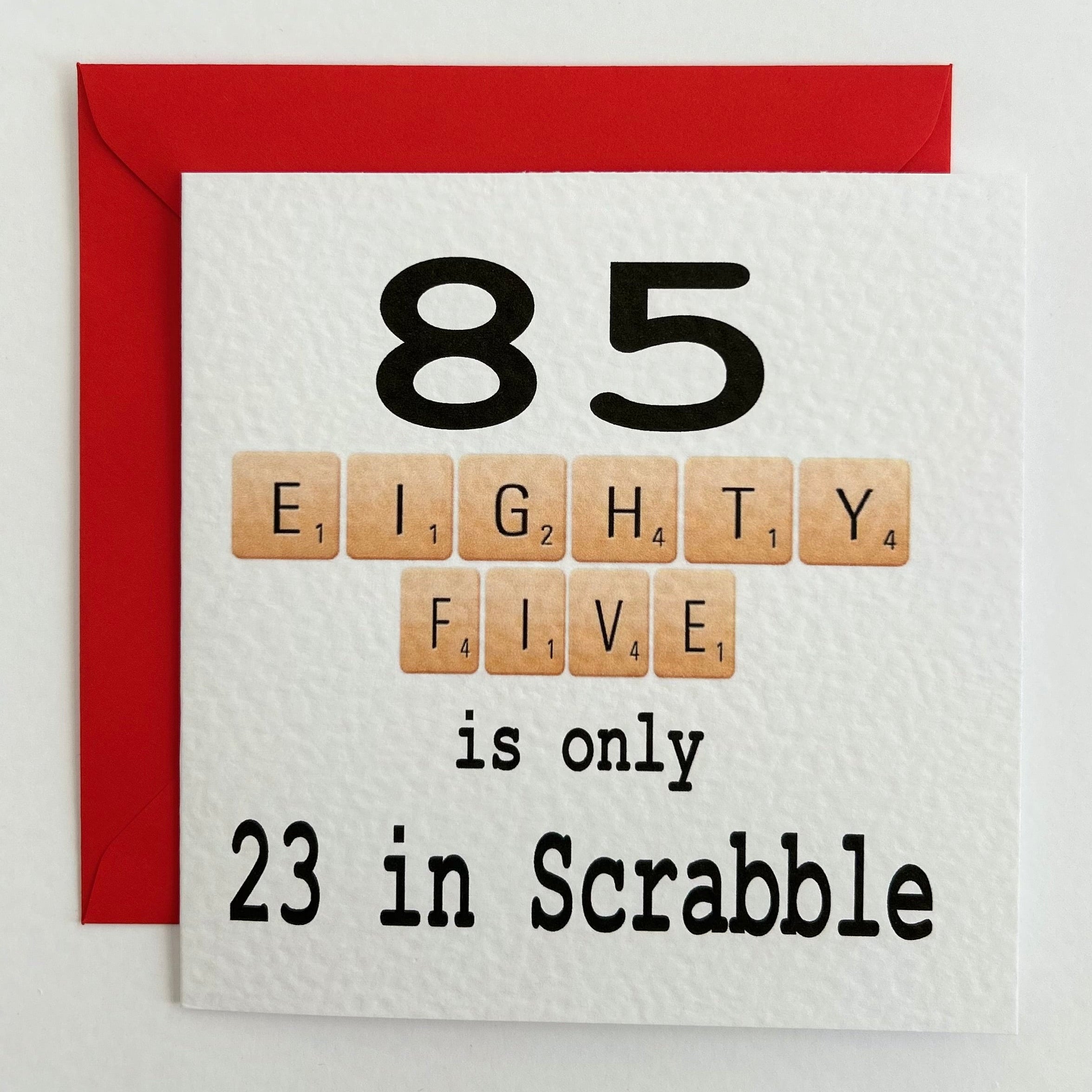 Birthday Scrabble 85