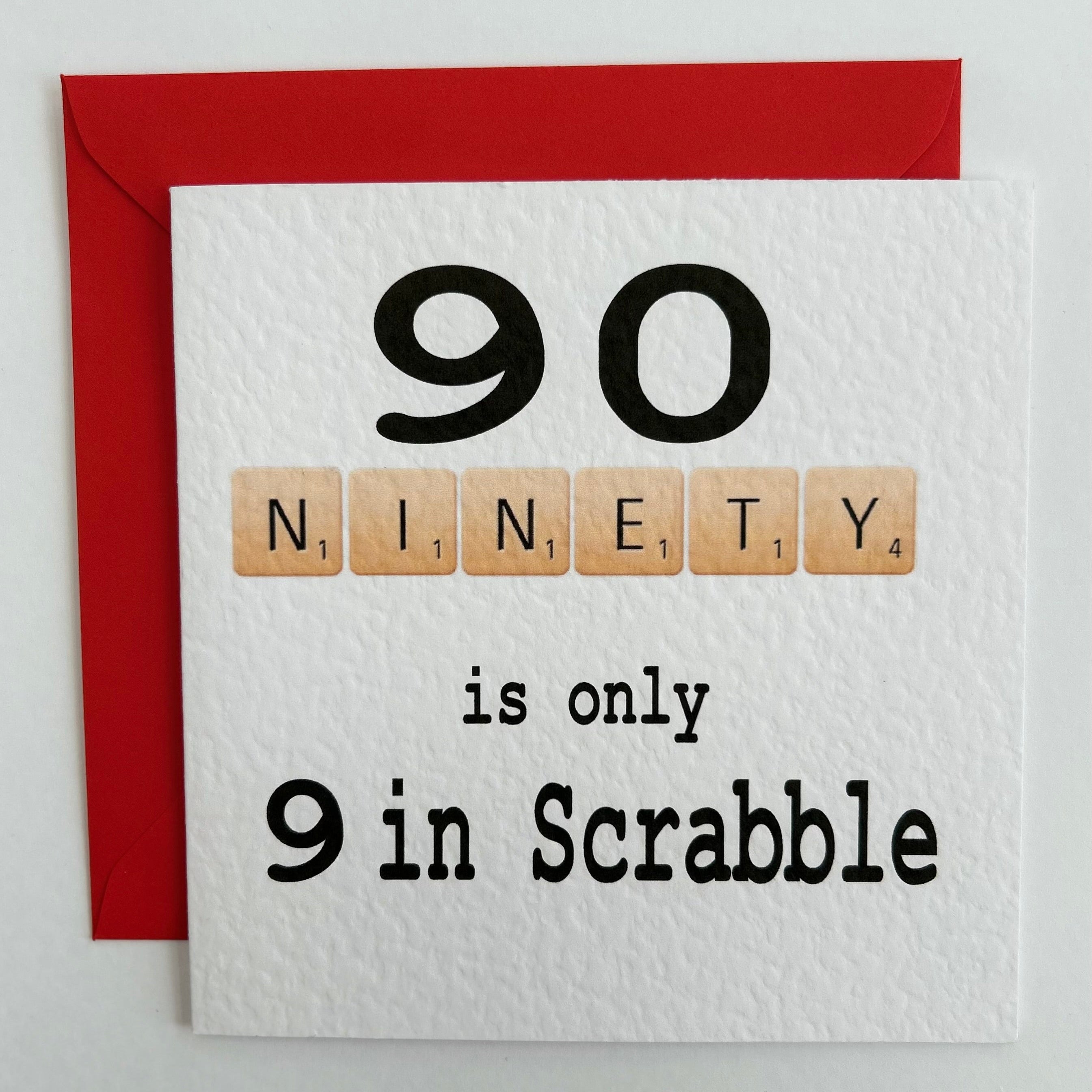 Birthday Scrabble 90