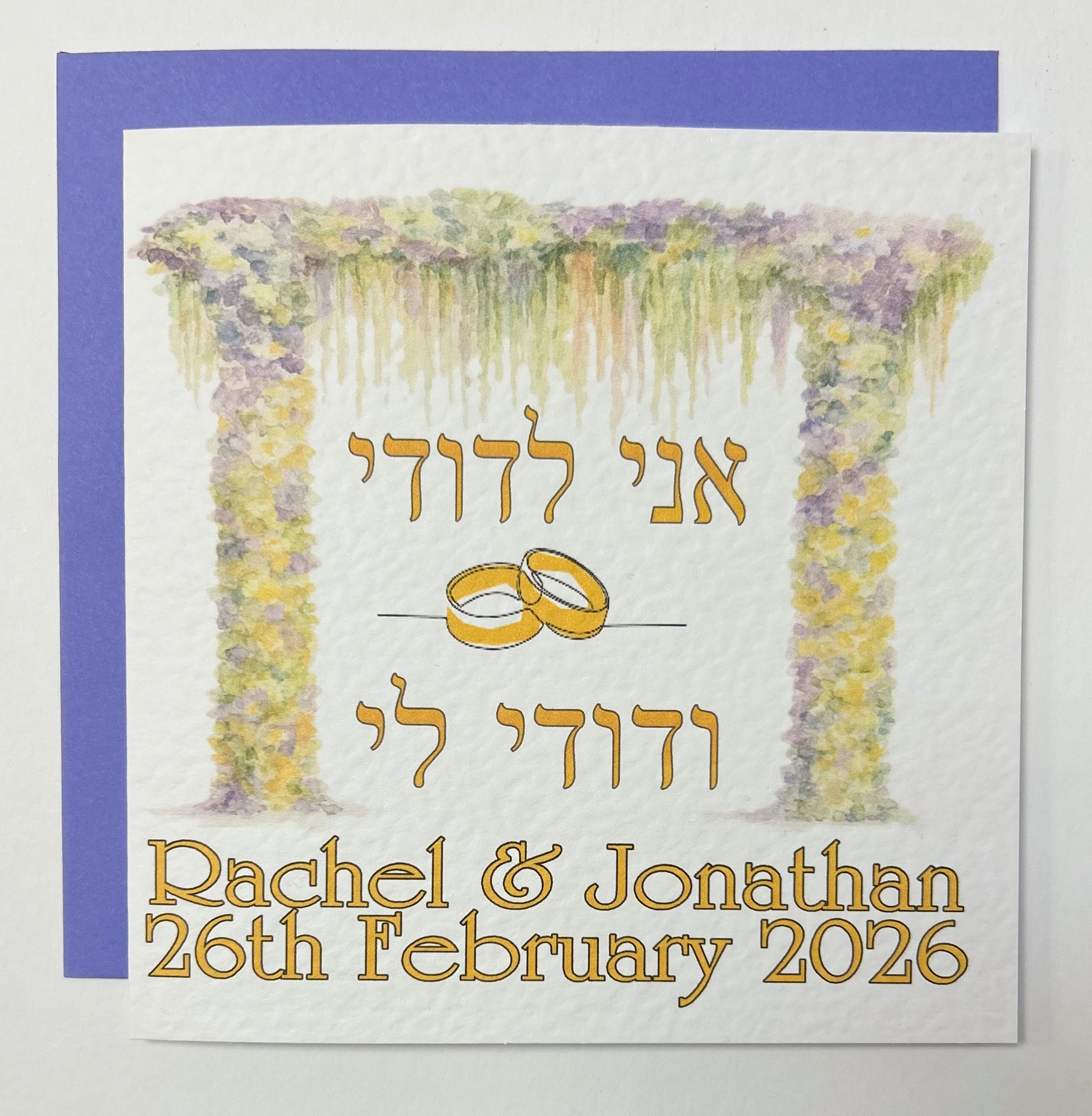 Presonalised Wedding Card [NAMES & DATE]